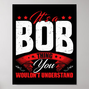 Bob Name Personalised Birthday Fun Christmas Poster