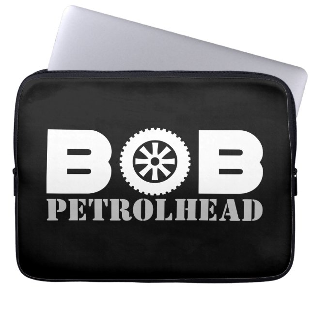 Bob Petrol Head Laptop Sleeve (Front)