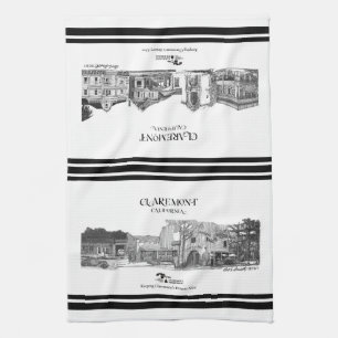 Bob Smith Claremont Collection - 2 collages Tea Towel