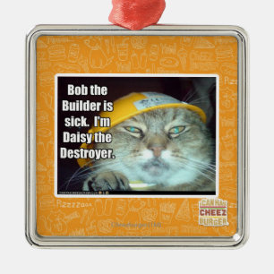 Bob the Builder is sick Metal Tree Decoration