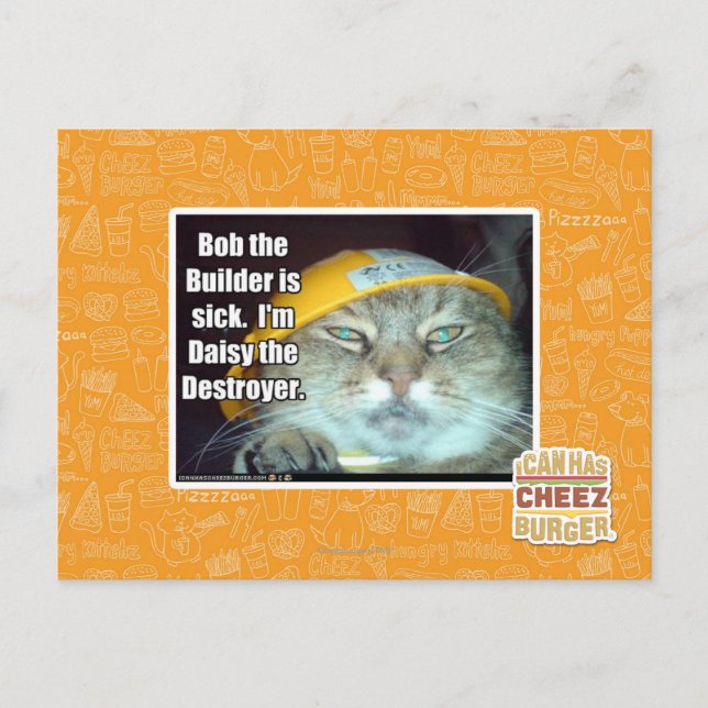 Bob the Builder is sick Postcard (Front)