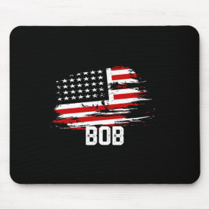 Bob Usa Flag Personalised 4th Of July Bob Mouse Mat