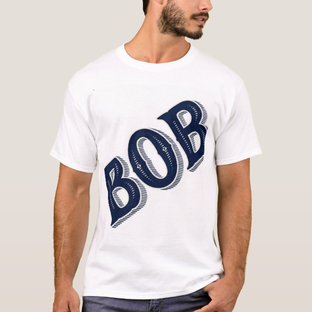 BOB Vintage Typography  T-Shirt (Front)