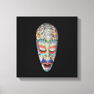 Bob, Why the Long Face? Mosaic Mask Canvas Print