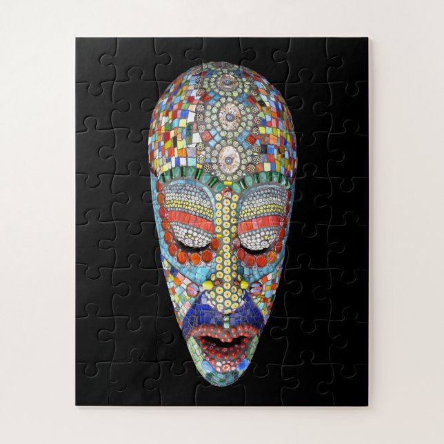 Bob, Why the Long Face? Mosaic Mask Jigsaw Puzzle (Vertical)