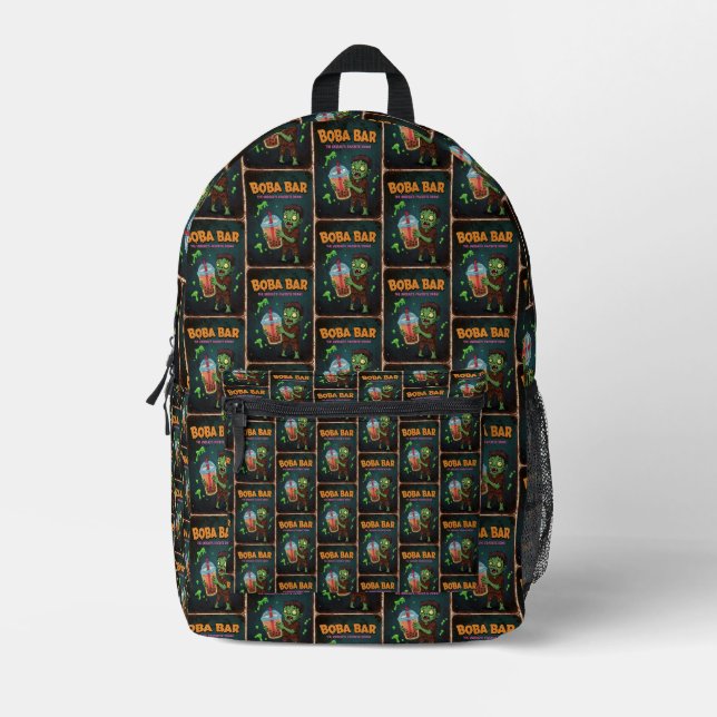 Boba Bar – The Undead’s Favorite Drink! Backpack (Front)