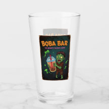 Boba Bar – The Undead’s Favorite Drink! Glass Cup