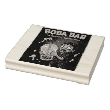 Boba Bar – The Undead’s Favorite Wood Art Stamp