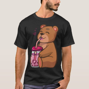 boba bear bubble tea funny tv series  T-Shirt