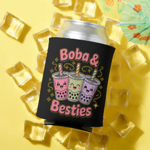 BOBA & Besties Vibes – Perfect for Boba Tea Lovers Can Cooler