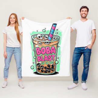 Boba Blast – Sip or Die! – Fleece Blanket