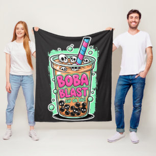 Boba Blast – Sip or Die! – Fleece Blanket