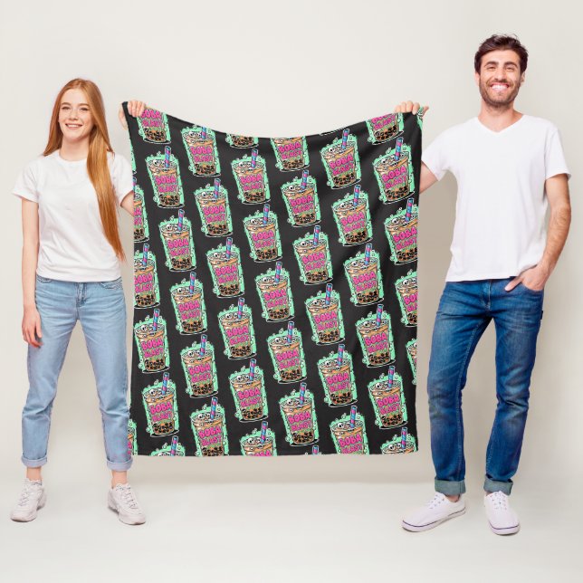 Boba Blast – Sip or Die! Fleece Blanket (In Situ)
