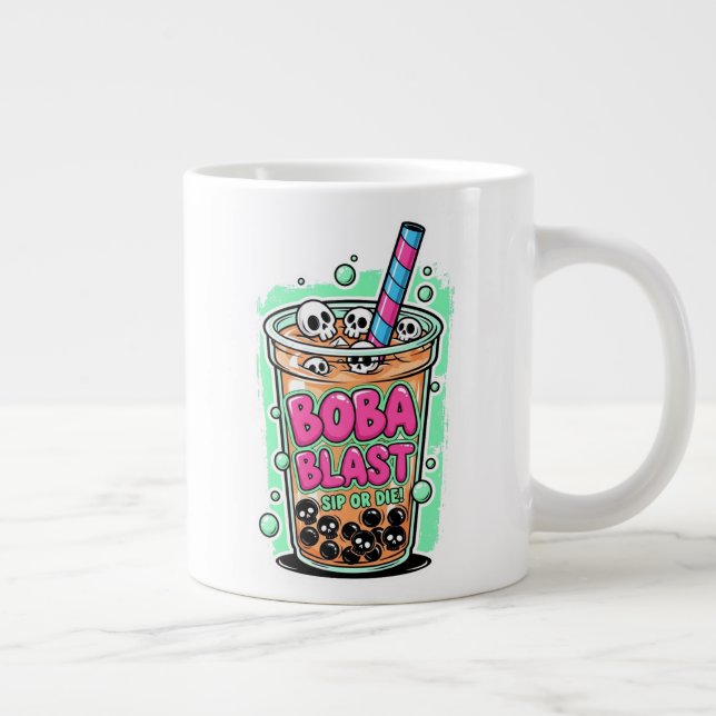 Boba Blast – Sip or Die! Jumbo Specialty Mug (Right)