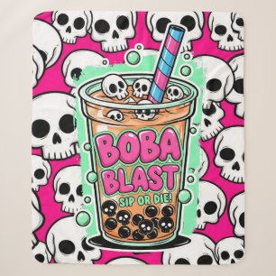 Boba Blast – Sip or Die! Sherpa Blanket