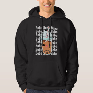 Boba Boba Boba  Bubble Tea Costumes Bubble Tea Hoodie