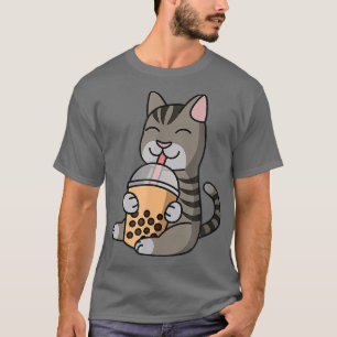 Boba Bubble Milk Ea Abby Cat Pet T-Shirt