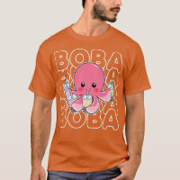 Boba Bubble Milk Tea Kawaii Octopus Pink Teens Gir