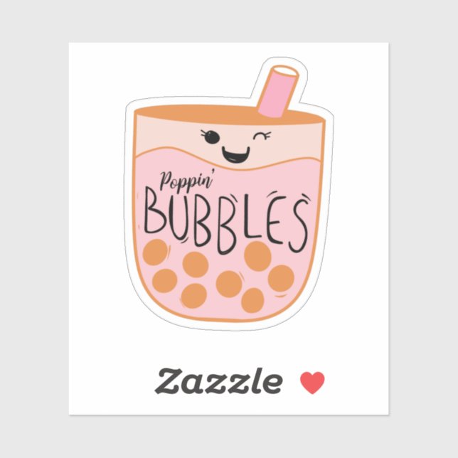 Boba Bubble Tea Cute and Funny (Sheet)