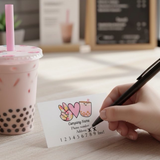 Boba Bubble Tea Reward Card (Creator Uploaded)
