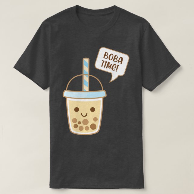 Boba Bubble Tea Time  T-Shirt (Design Front)