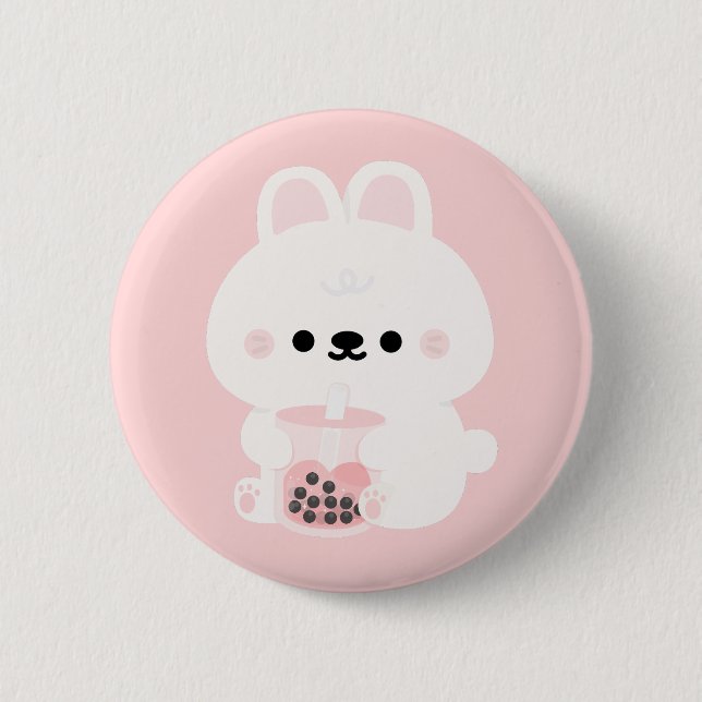Boba Bunny 6 Cm Round Badge (Front)