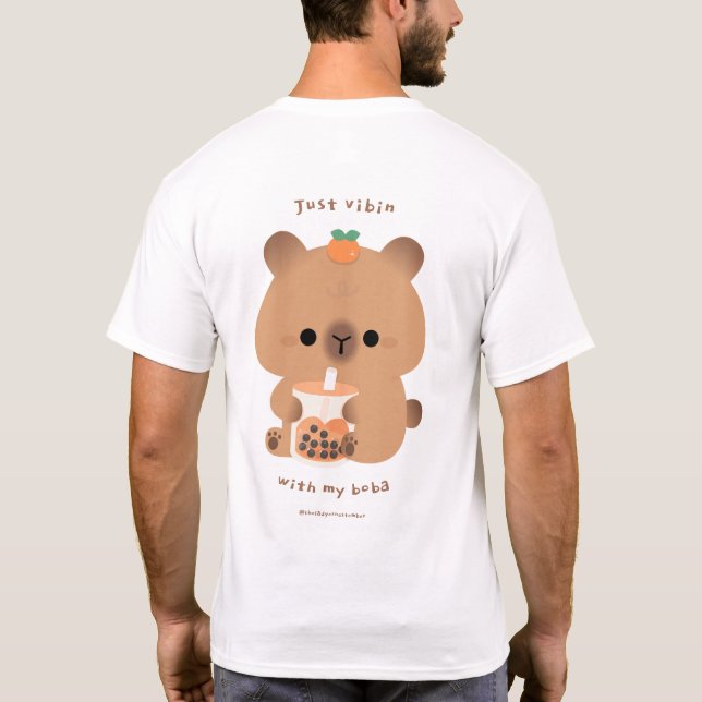 Boba Capybara T-Shirt (Back)