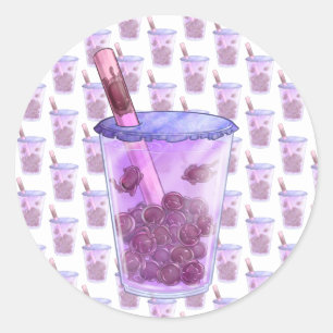 Boba Cats Classic Round Sticker