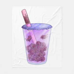 Boba Cats Fleece Blanket