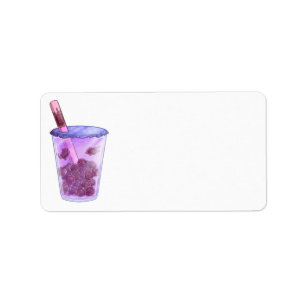 Boba Cats Label
