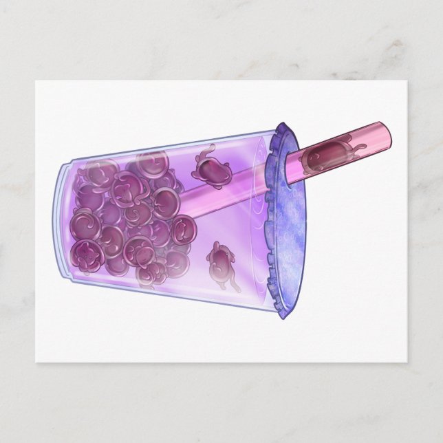 Boba Cats Postcard (Front)