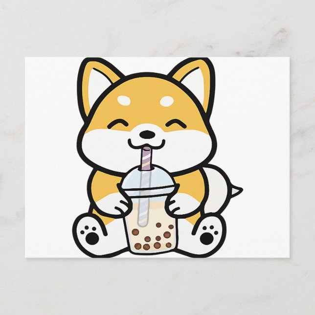 Boba Corgi, Corgi Boba, Boba Shiba, Shiba, Corgi, Postcard (Front)