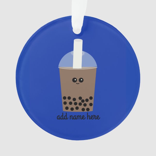 Boba Drink #1 Ornament  (Front)