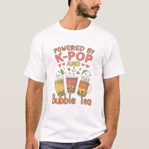 Boba Drinks Korean Milk Anime K-Pop Bubble Tea T-Shirt