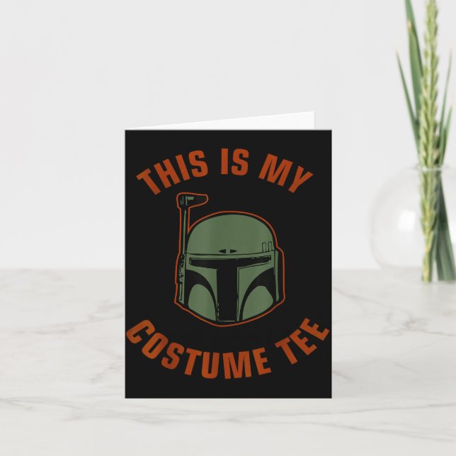 Boba Fett Costume Halloween  Card (Front)