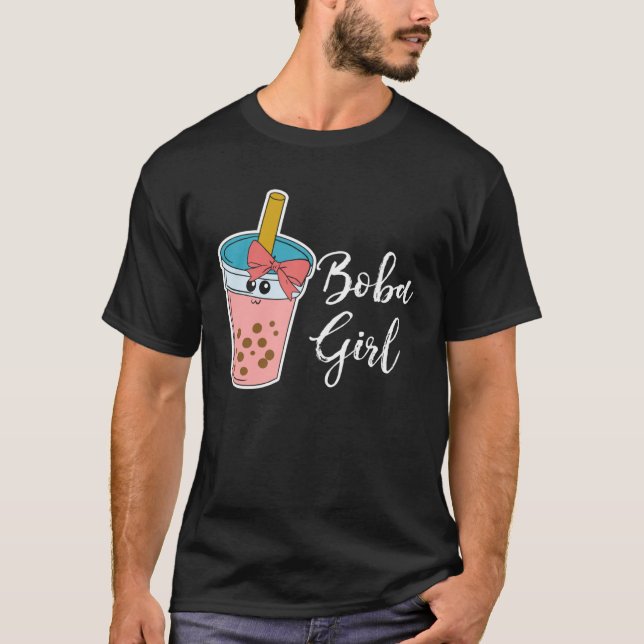 Boba  Girl Milk Tea Bubble Tea MP T-Shirt (Front)