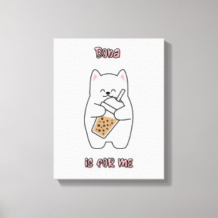 Boba Is For Me Canvas Print