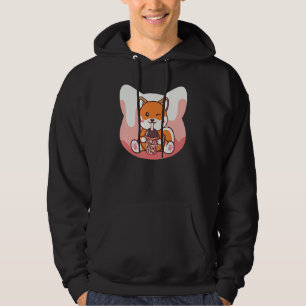 Boba Milk and Corgi Dog Hoodie
