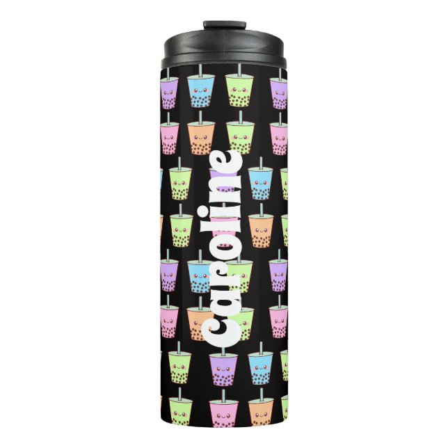 Boba Milk Tea Flavours Thermal Tumbler (Front)