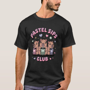 Boba Mood Capybara Bubble Tea Tee