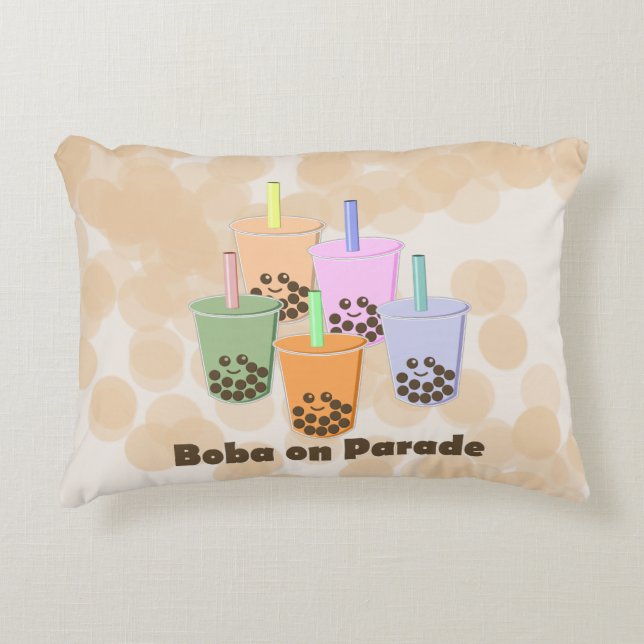 Boba on Parade Decorative Cushion (Front)