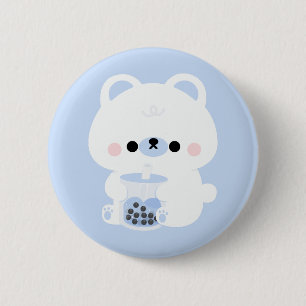 Boba Polar Bear 6 Cm Round Badge