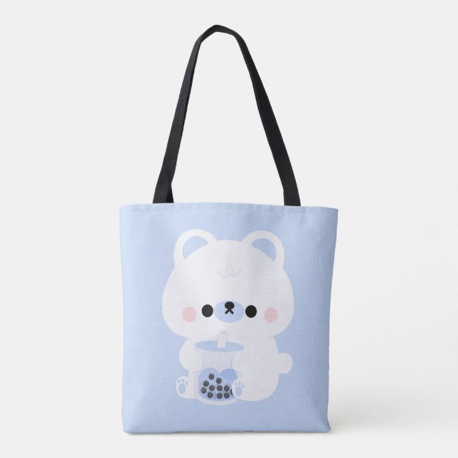 Boba Polar Bear Tote Bag (Back)
