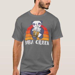 Boba Queen Panda Bear Bubble Tea Partner Look 132 T-Shirt