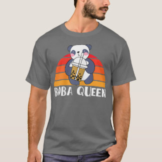 Boba Queen Panda Bear Bubble Tea Partner Look 132 T-Shirt