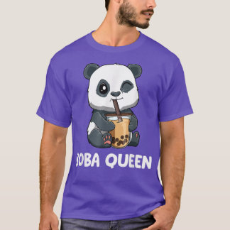 Boba Queen PandasFunny Boba Tea T-Shirt