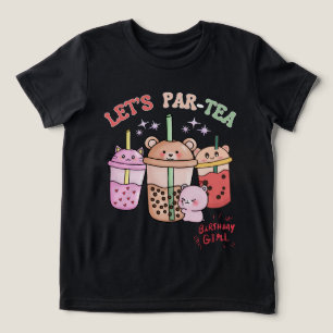 Boba Tea Birthday Girl Par Tea Tri-Blend Shirt