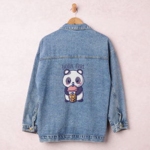Boba Tea , Bubble milk tea Denim Jacket