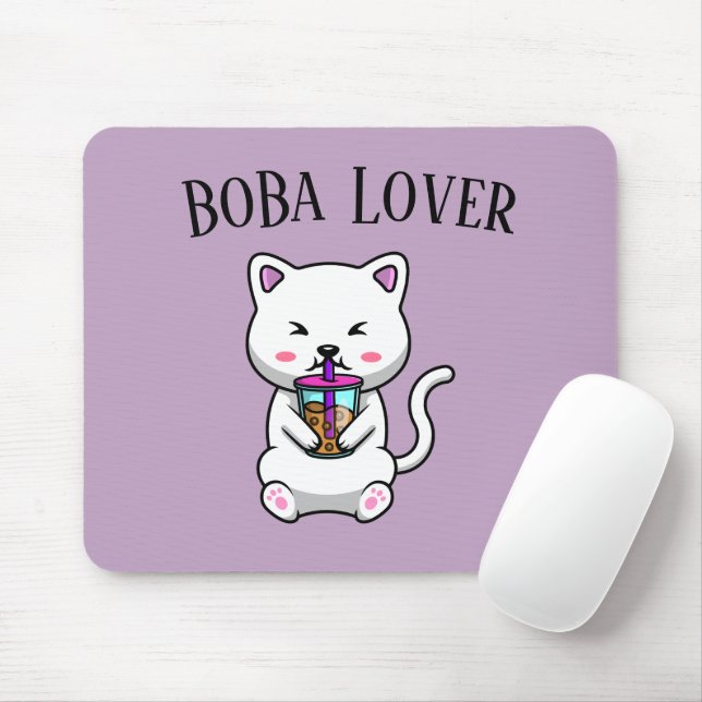 Boba Tea , Bubble milk tea Mouse Mat (With Mouse)
