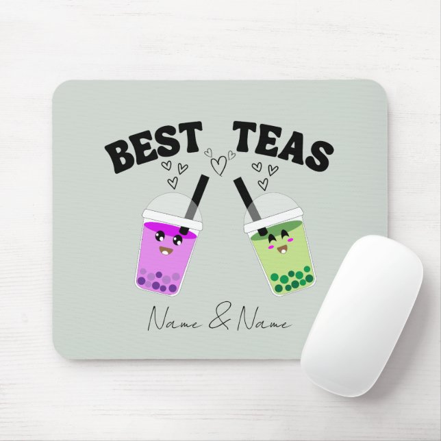 Boba Tea , Bubble milk tea Mouse Mat (With Mouse)